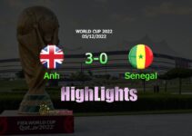 Anh 3-0 Senegal  5/12
