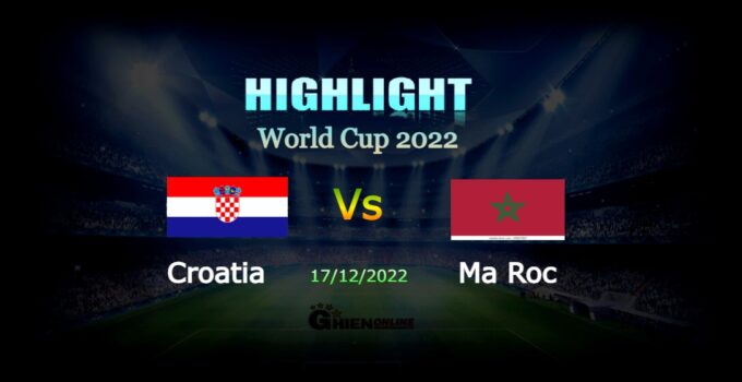 Croatia 2-1 Maroc 17/12